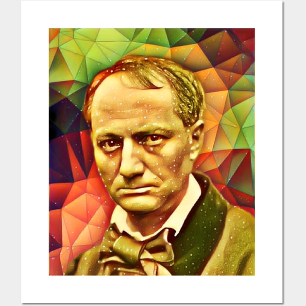 Charles Baudelaire Snow Portrait | Charles Baudelaire Artwork 15 Wall Art by JustLit